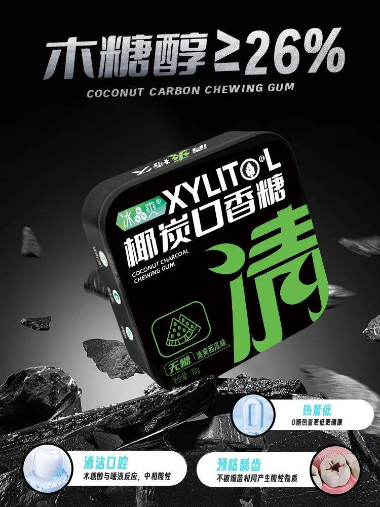 口香糖正掀起糖果界“黑科技”风暴K8凯发集团打破常规！这款黑黑的(图4)